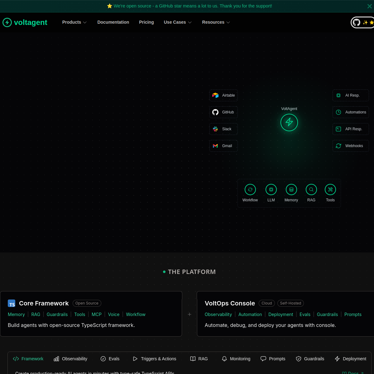 Voltagent screenshot