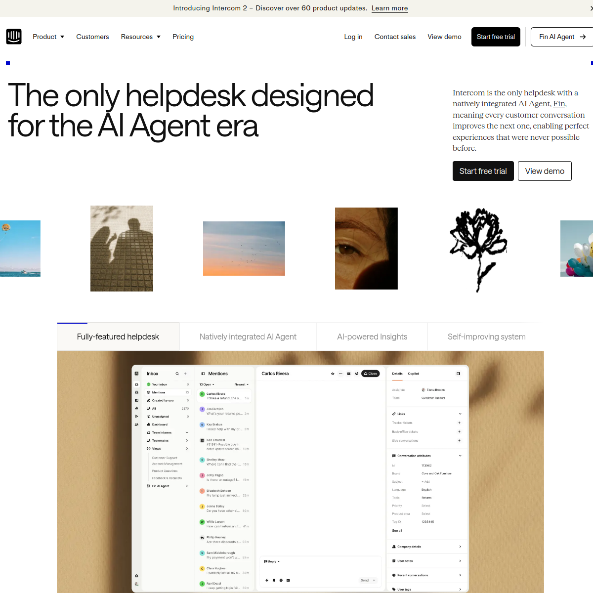 Intercom screenshot