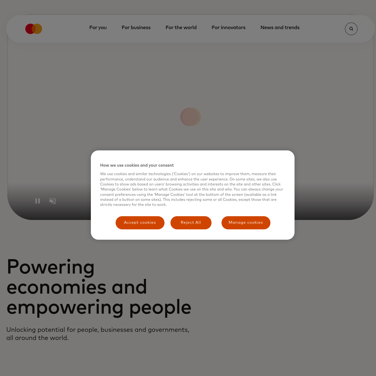 Mastercard 스크린샷