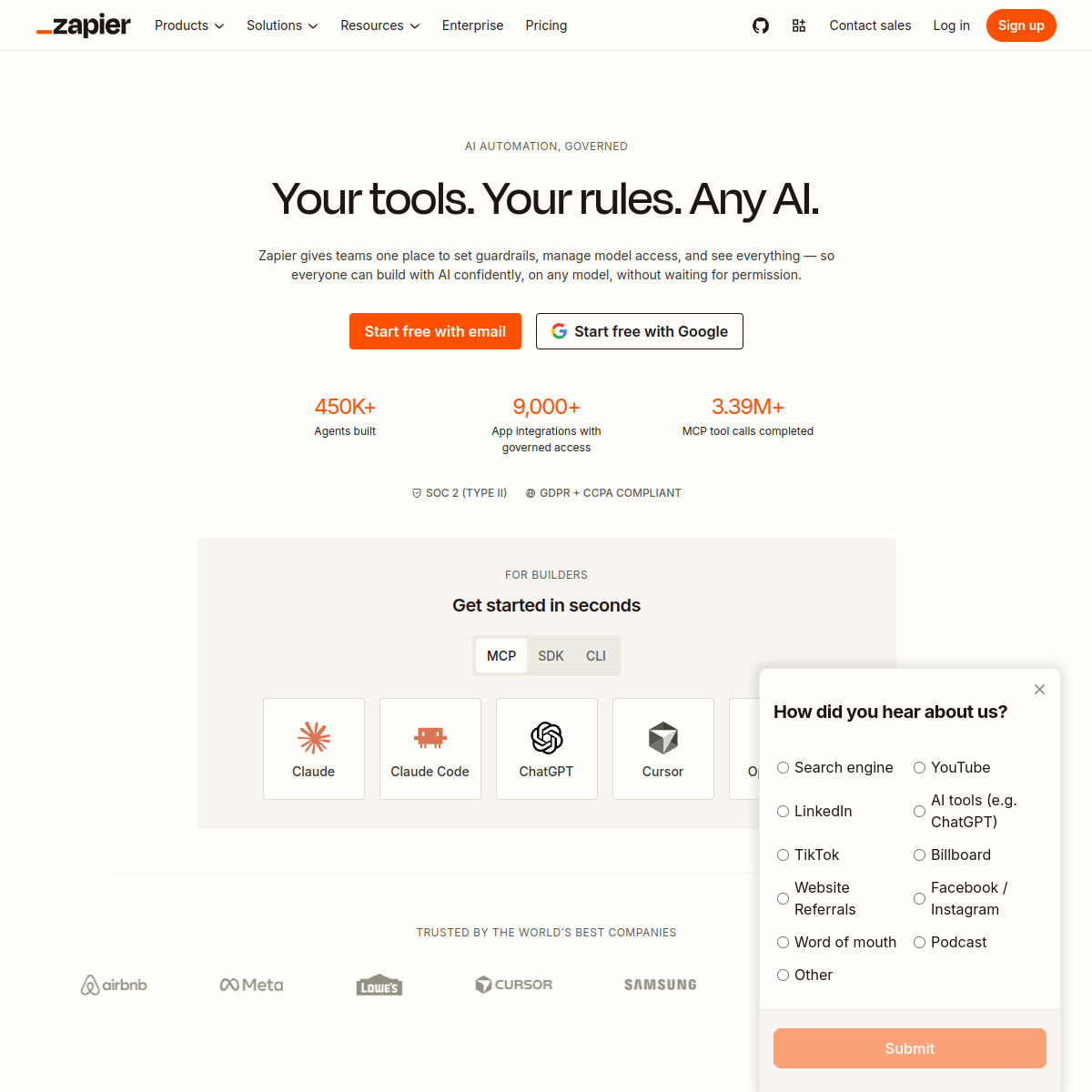 Zapier 스크린샷