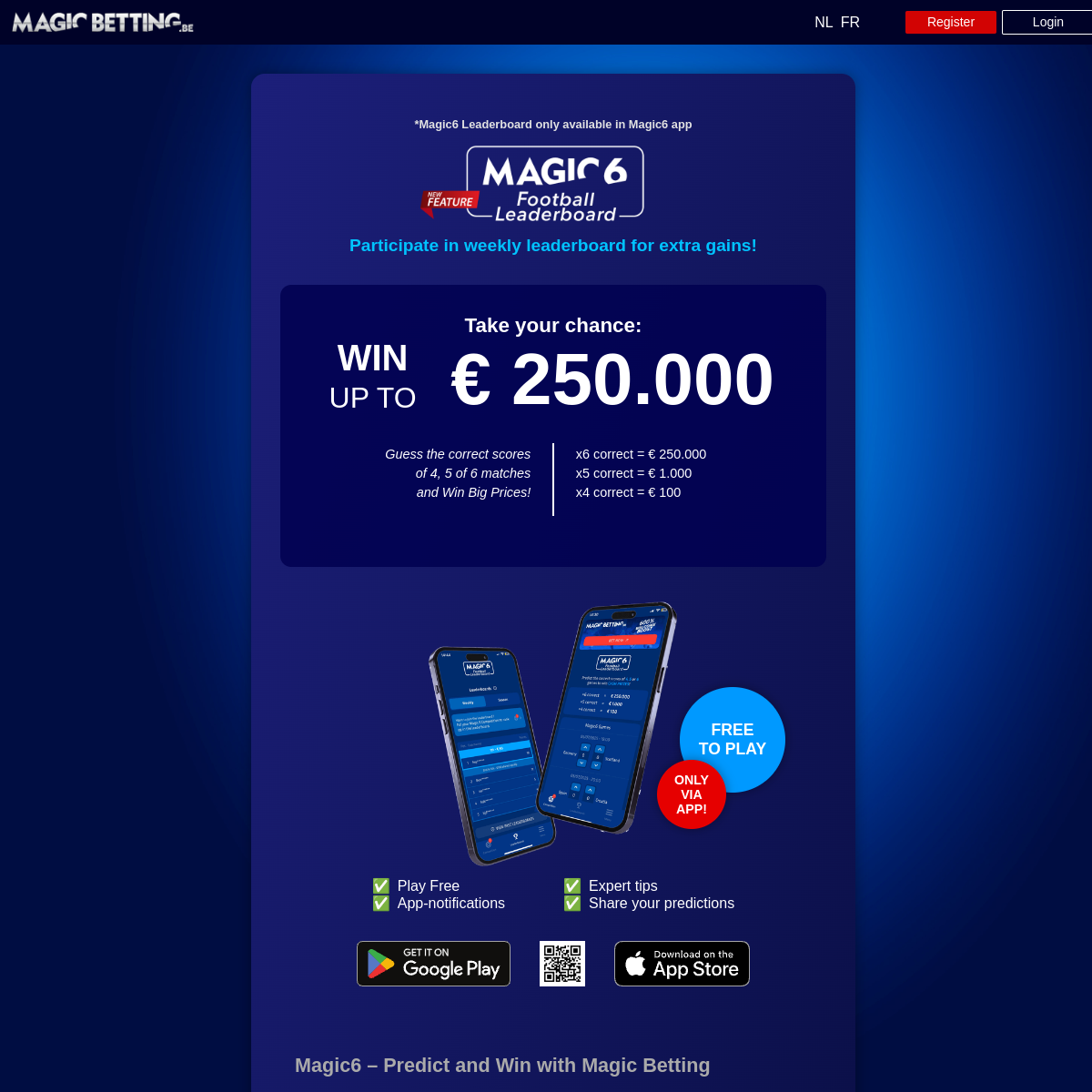 Screenshot of magic6.be