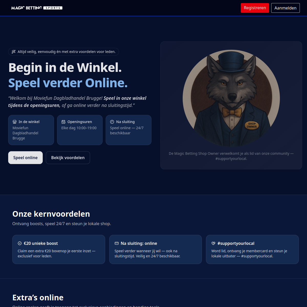 Screenshot of mdb.magicbettingsports.be