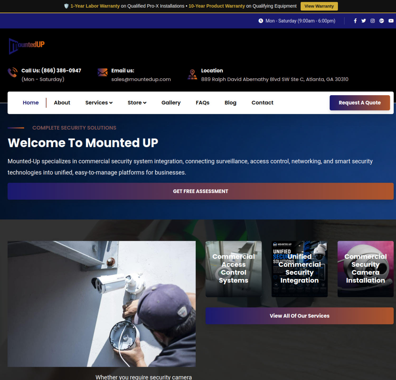 Mounted Up website