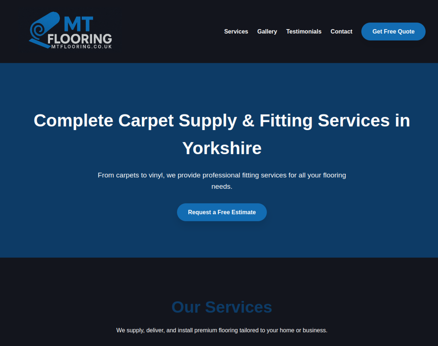 MT Flooring website