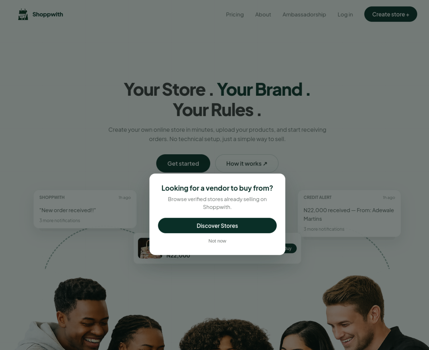 Shoppwith project preview