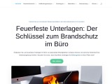 Feuerfeste Unterlage Pflicht