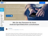 Wie Sie das Passwort für Ihren Android-Sperrbildschirm zurücksetzen