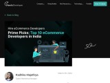 Top eCommerce App Developers in India