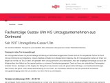 Umzug in Dortmund mit Ihrem kompetenten Umzugsunternehmen Gustav Ulm
