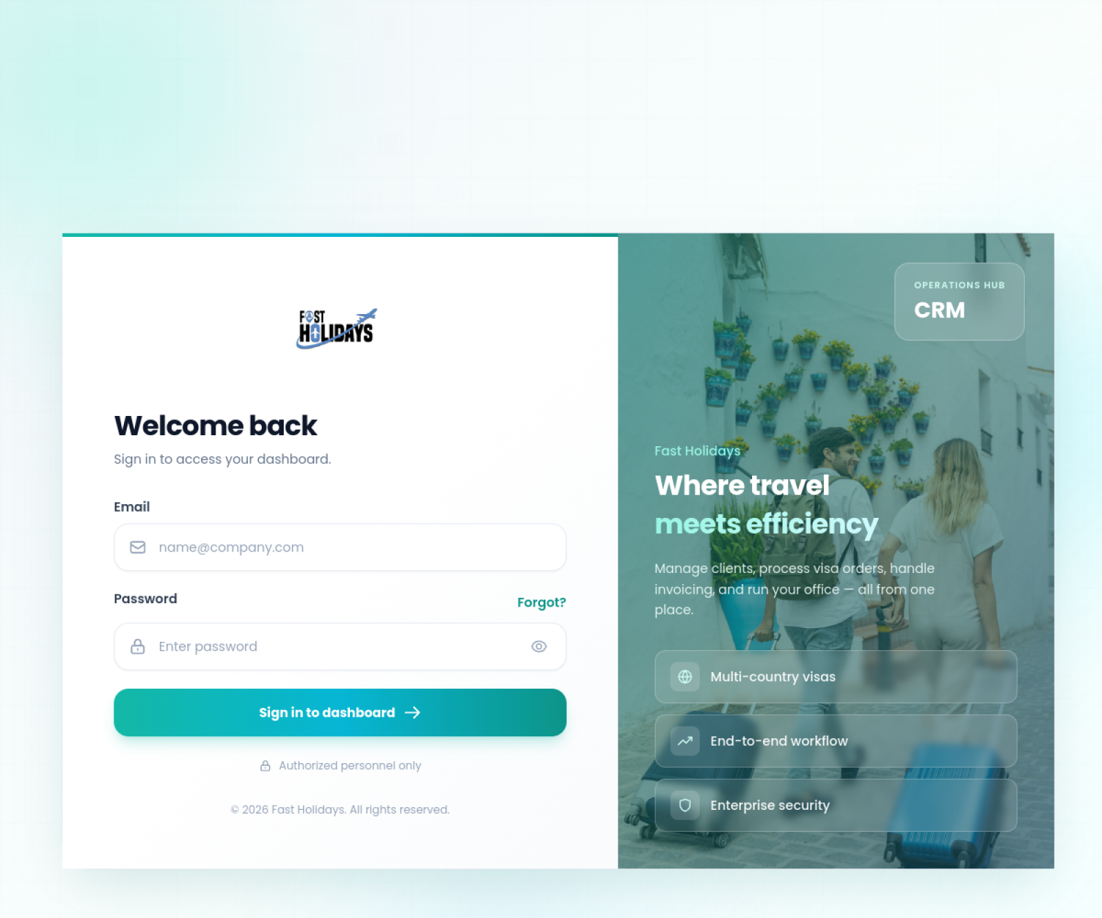 Fast Holidays CRM
