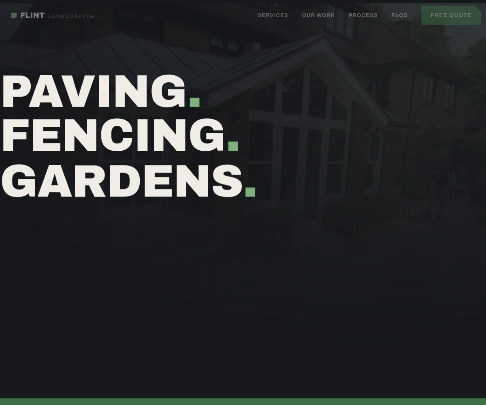 Flint Landscaping homepage