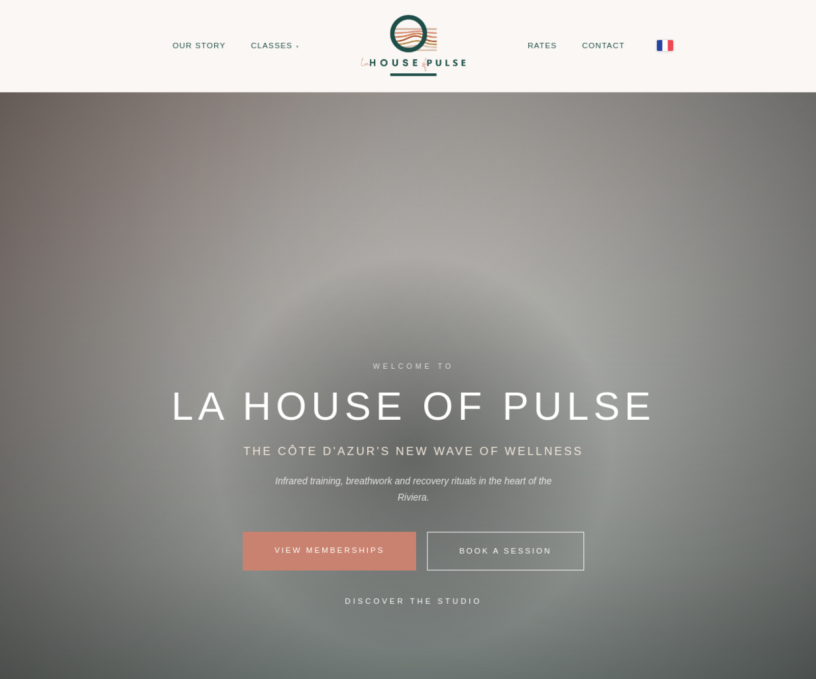 La House of Pulse hot yoga and wellness studio website