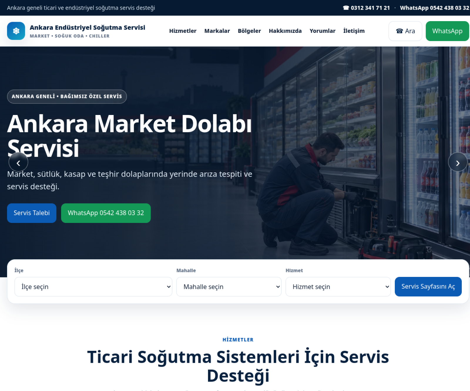 Endüstriyel Soğutma Sistemleri site önizlemesi