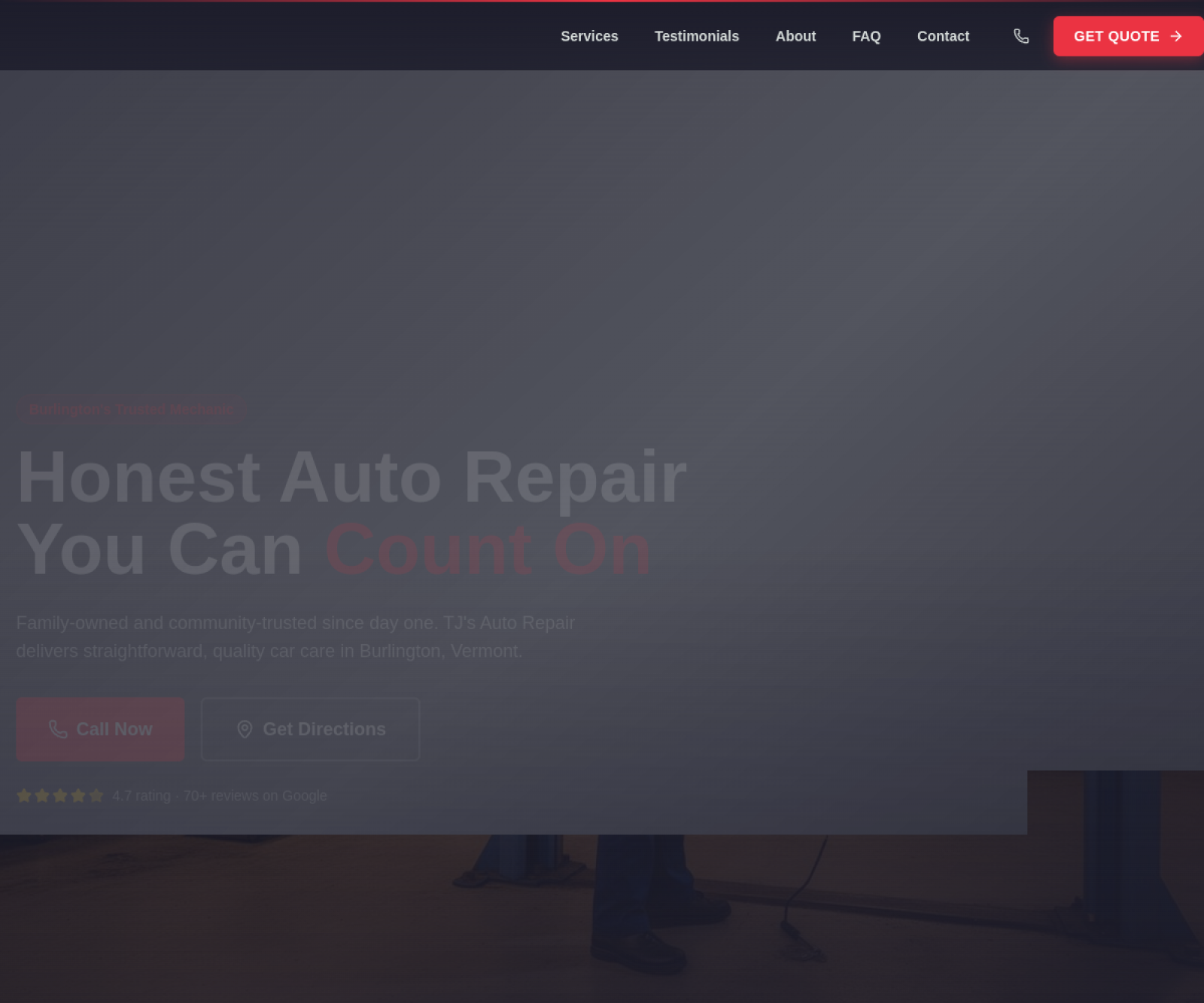 Auto Repair Burlington website