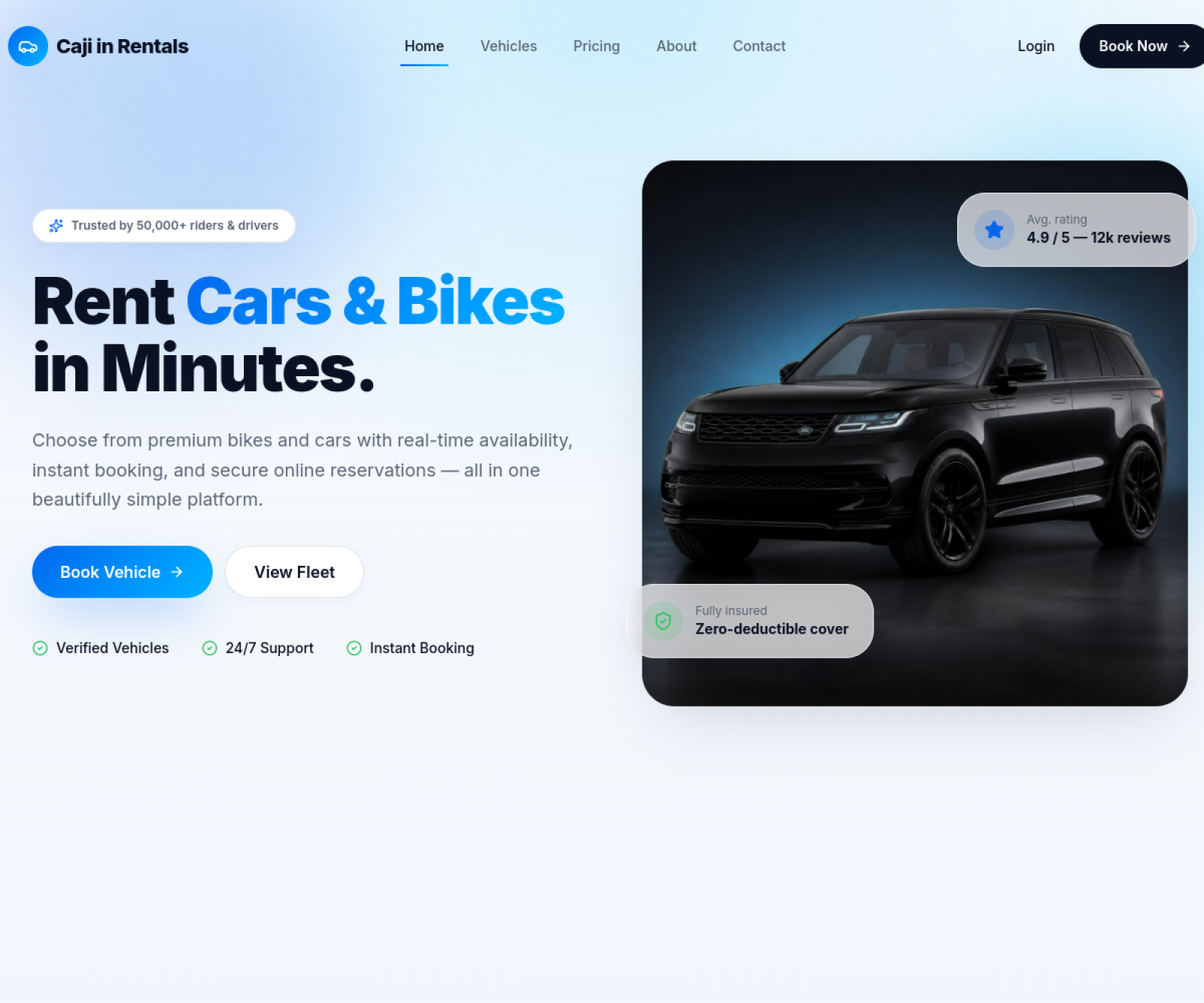 Cajiin Rentals — Mobility · Rentals