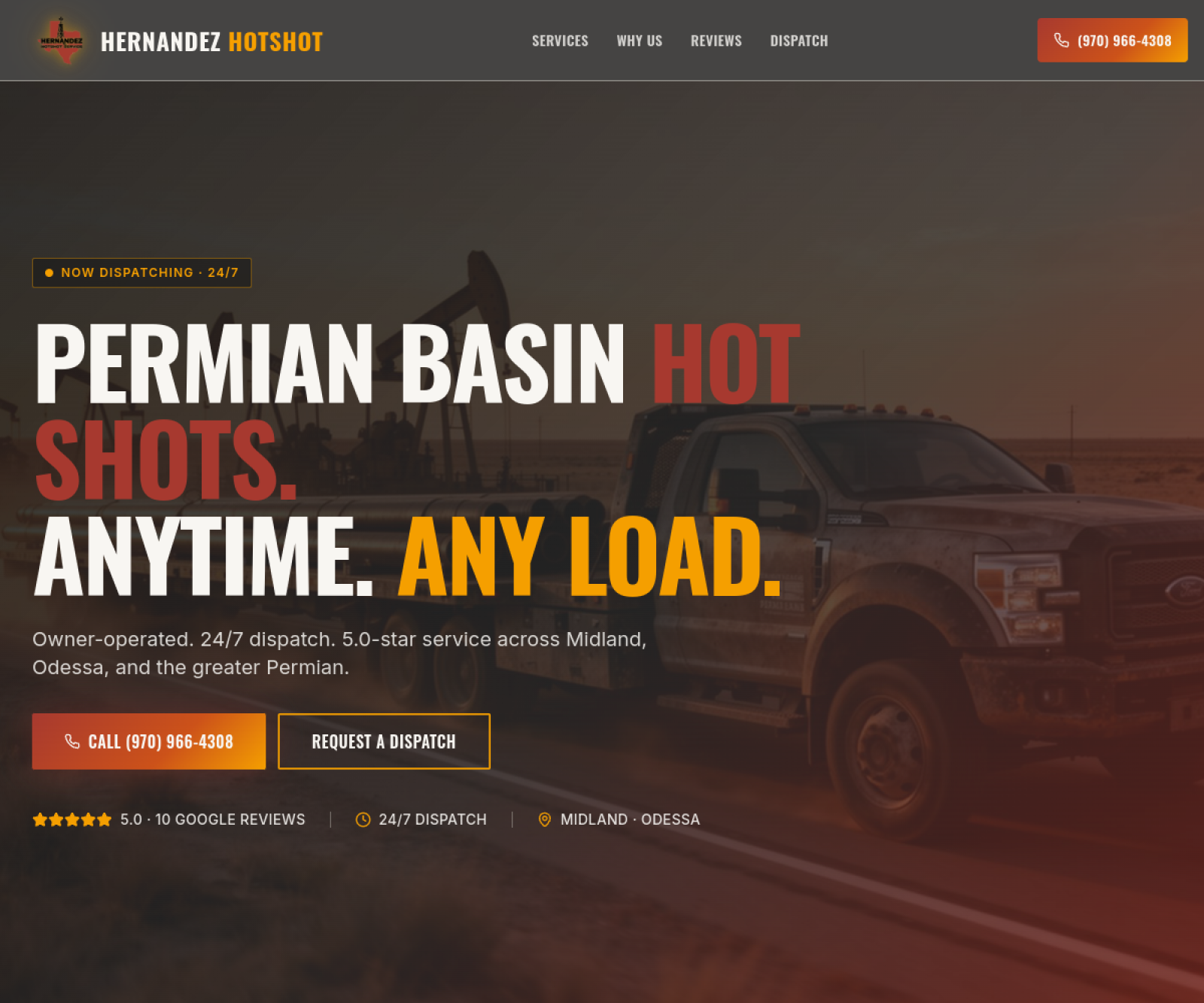 Hernandez Hotshot website