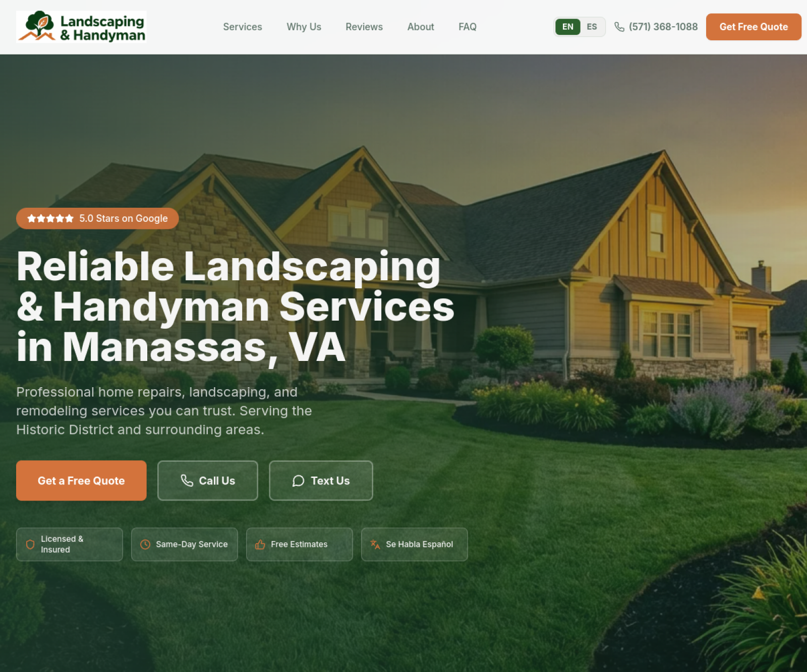Manassas Handyman website