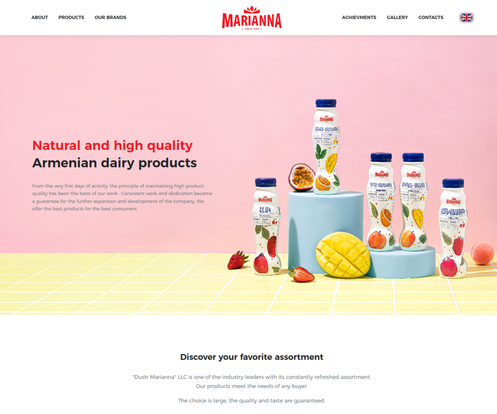Marianna Dairy — brand & product platform