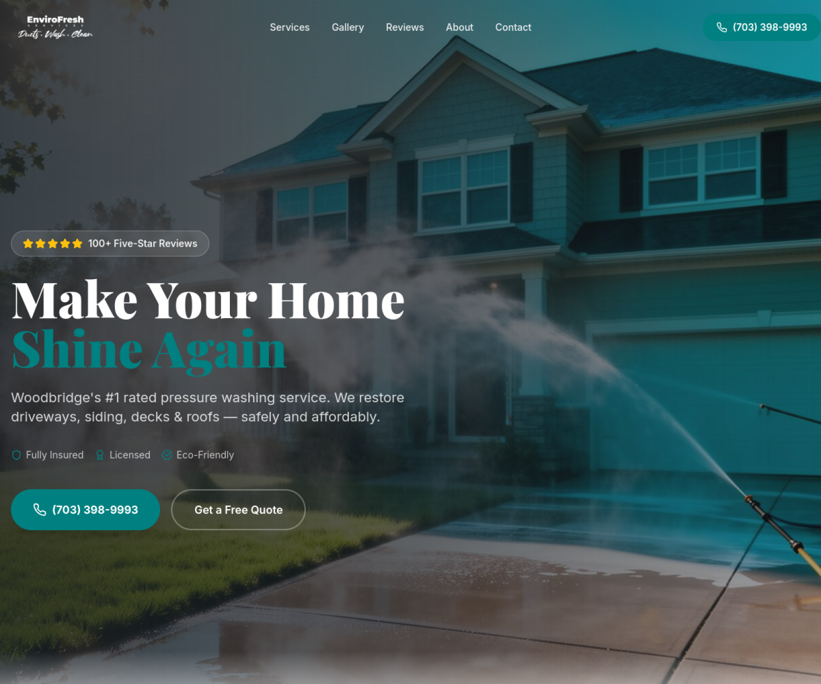 Power Wash Woodbridge website