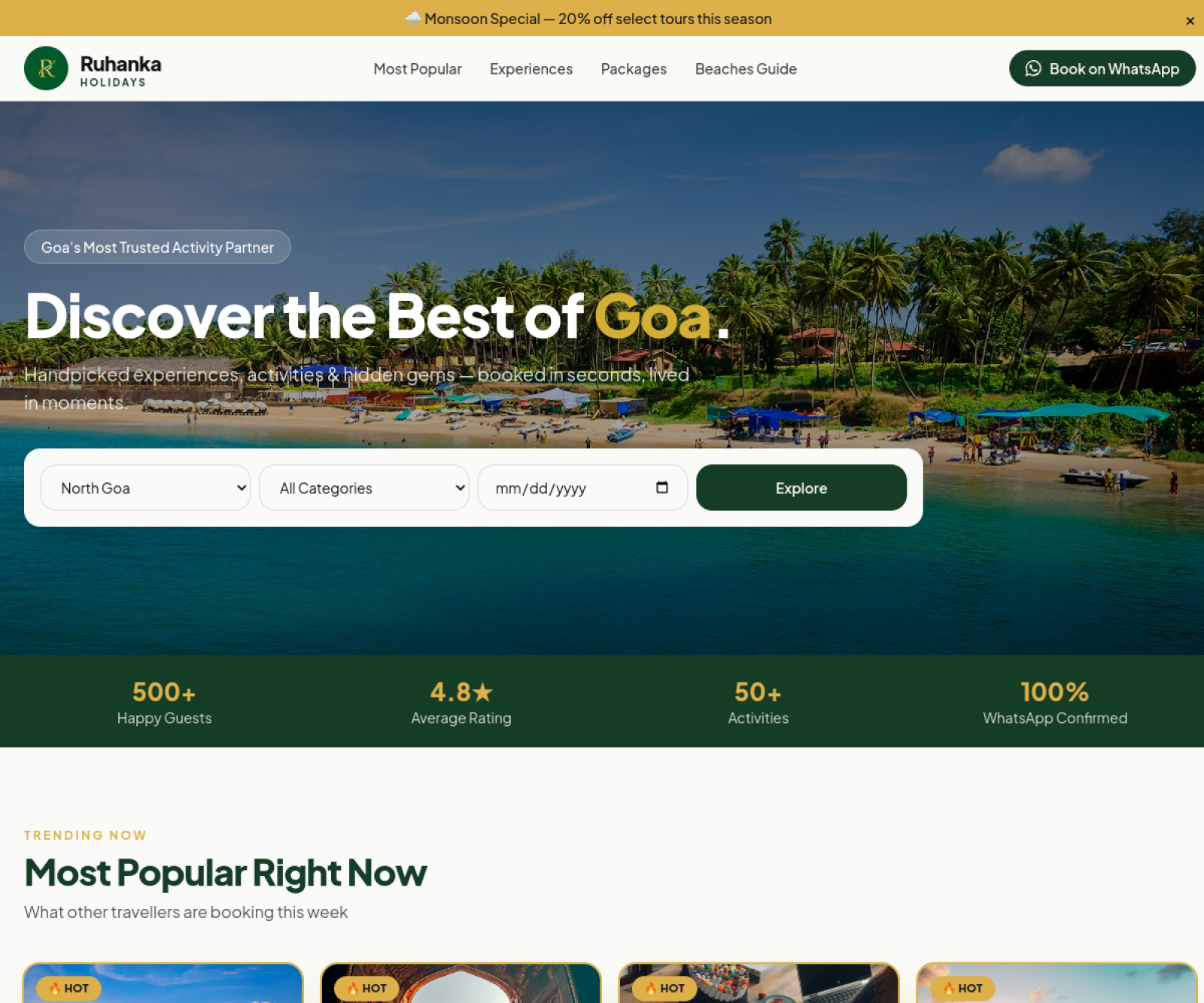 Ruhanka Holidays — Travel & Tourism