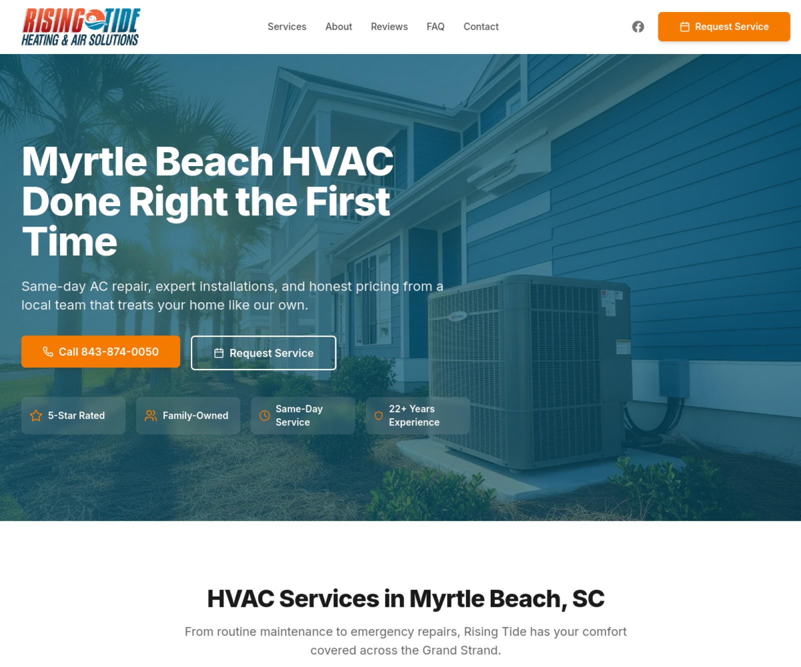 Socastee HVAC website