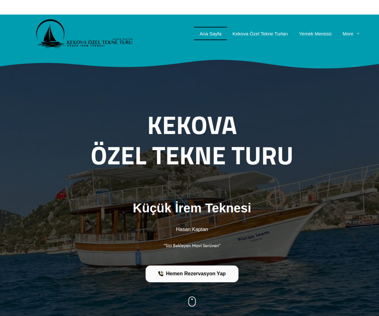 Kekova Özel Tekne Turu sitesi
