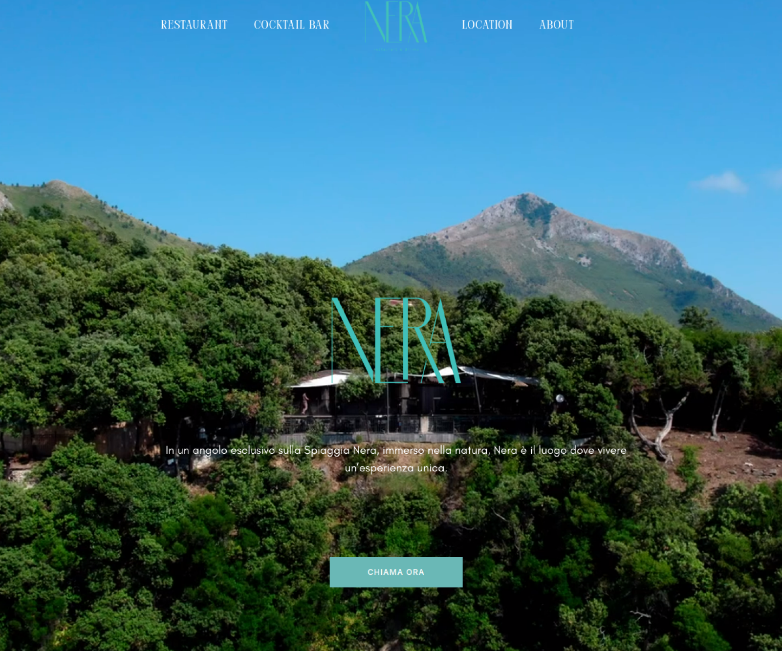Anteprima reale della homepage di Nera Maratea