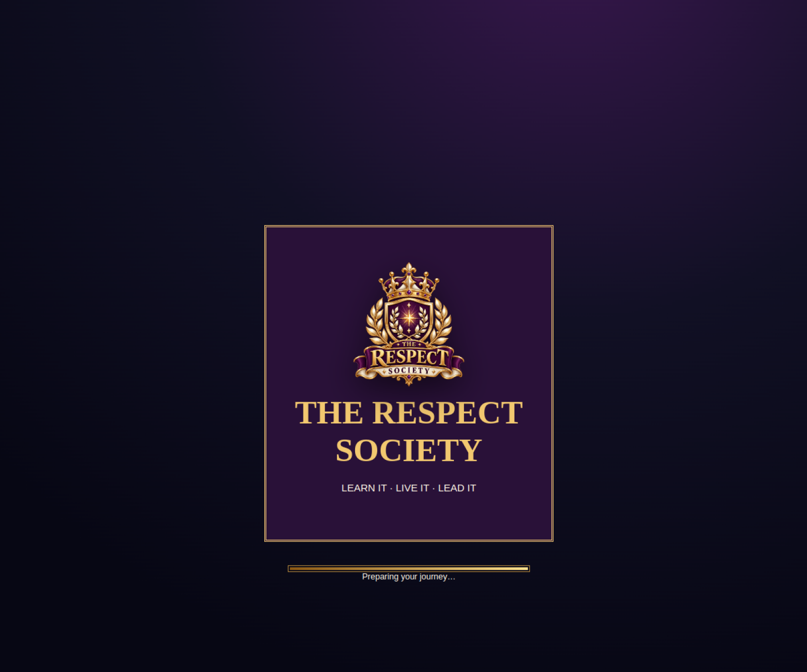 Real website thumbnail of The Respect Society