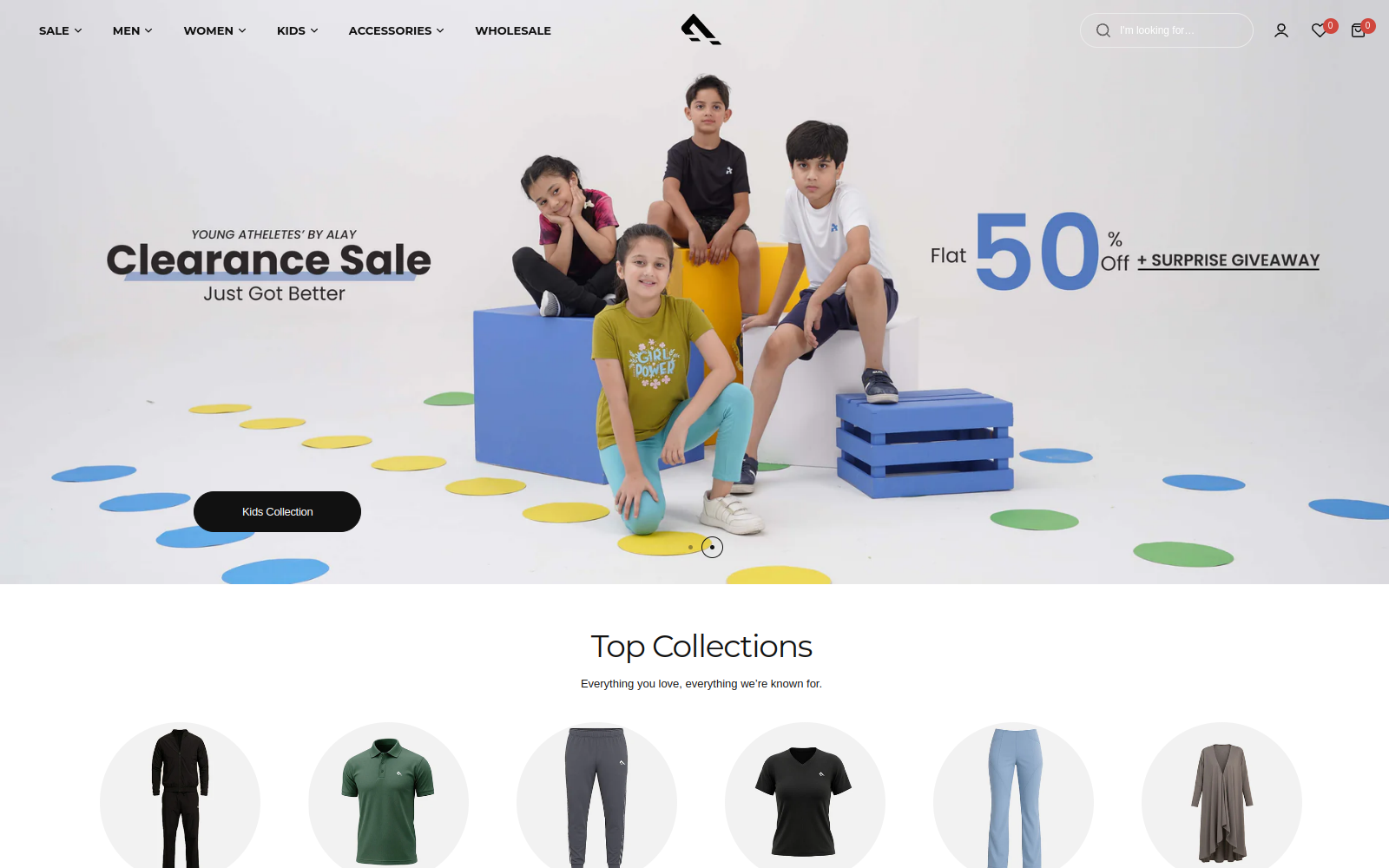 Alay website screenshot