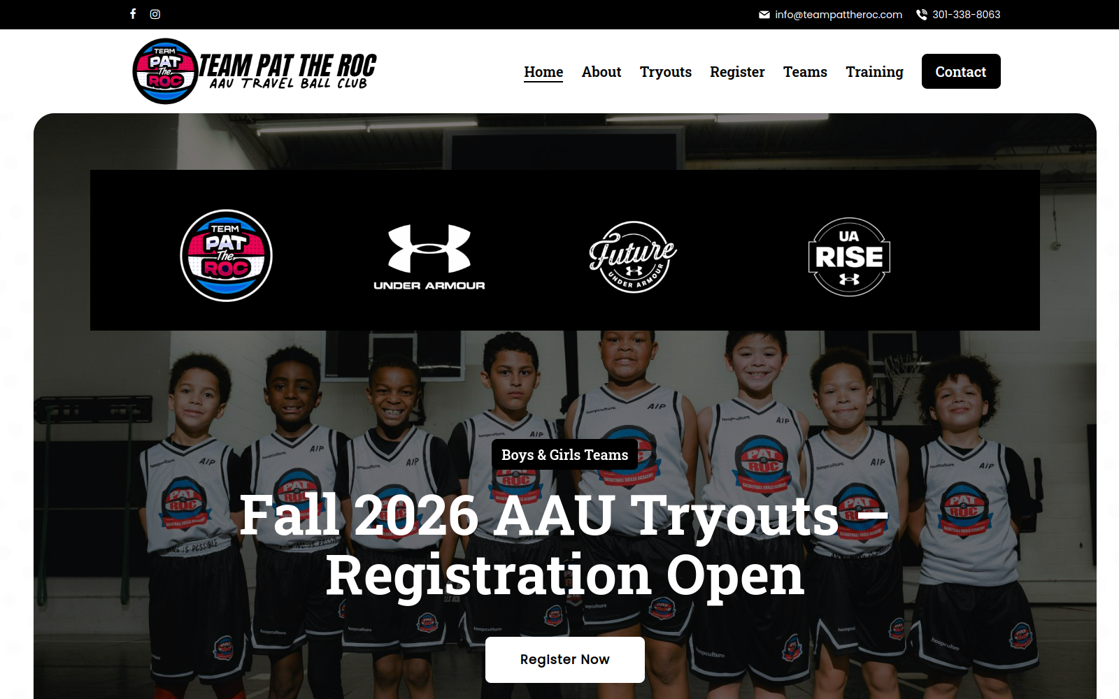 Team Pat The ROC website screenshot