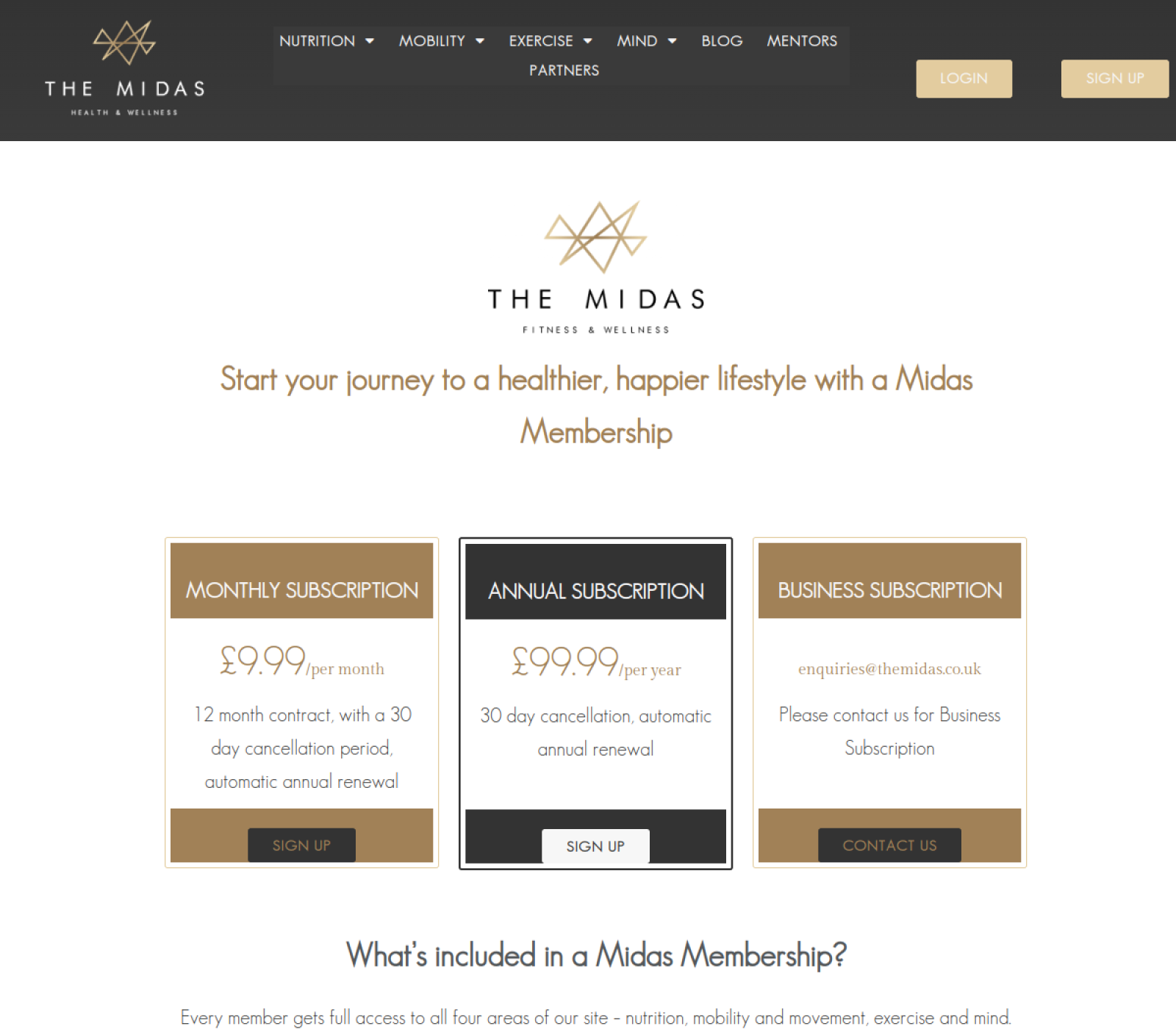 The Midas detail