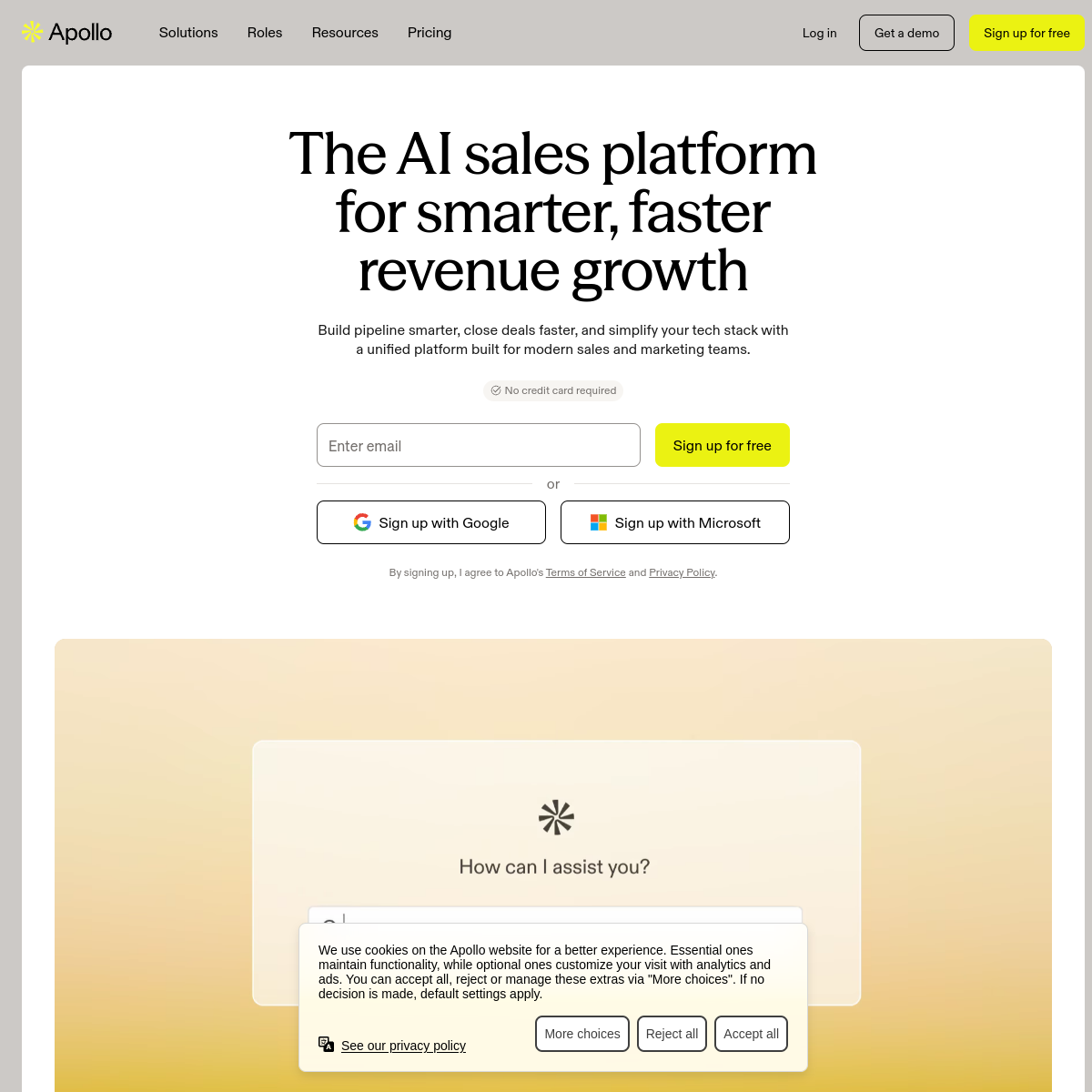 Apollo product screenshot