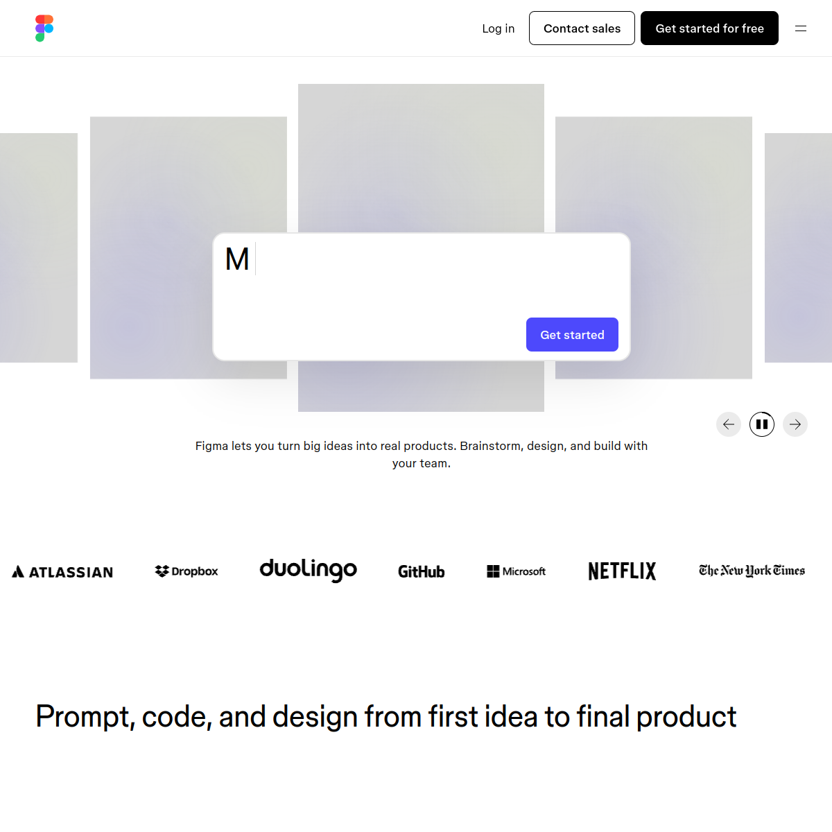 Figma AI product screenshot