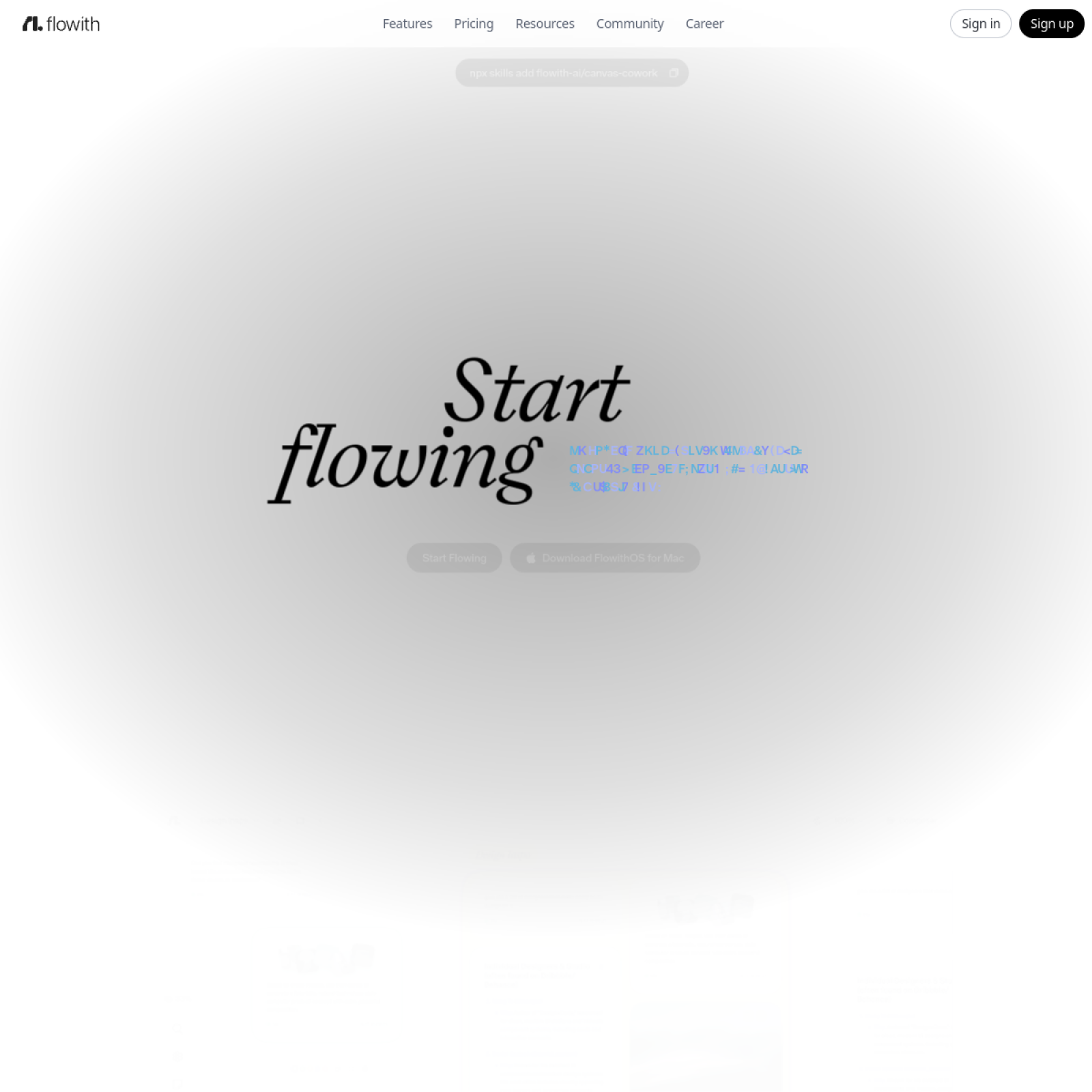 Flowith product screenshot