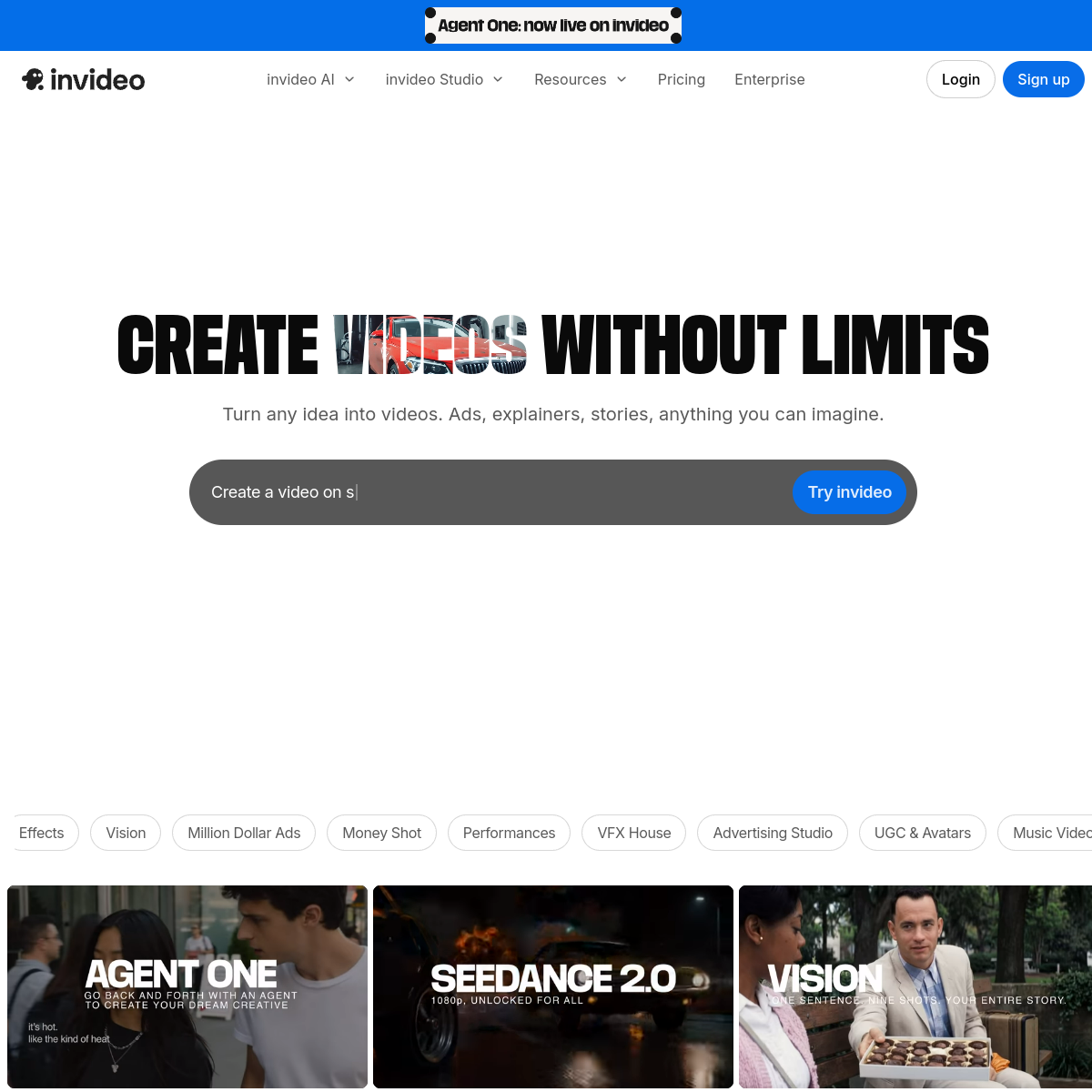 InVideo product screenshot