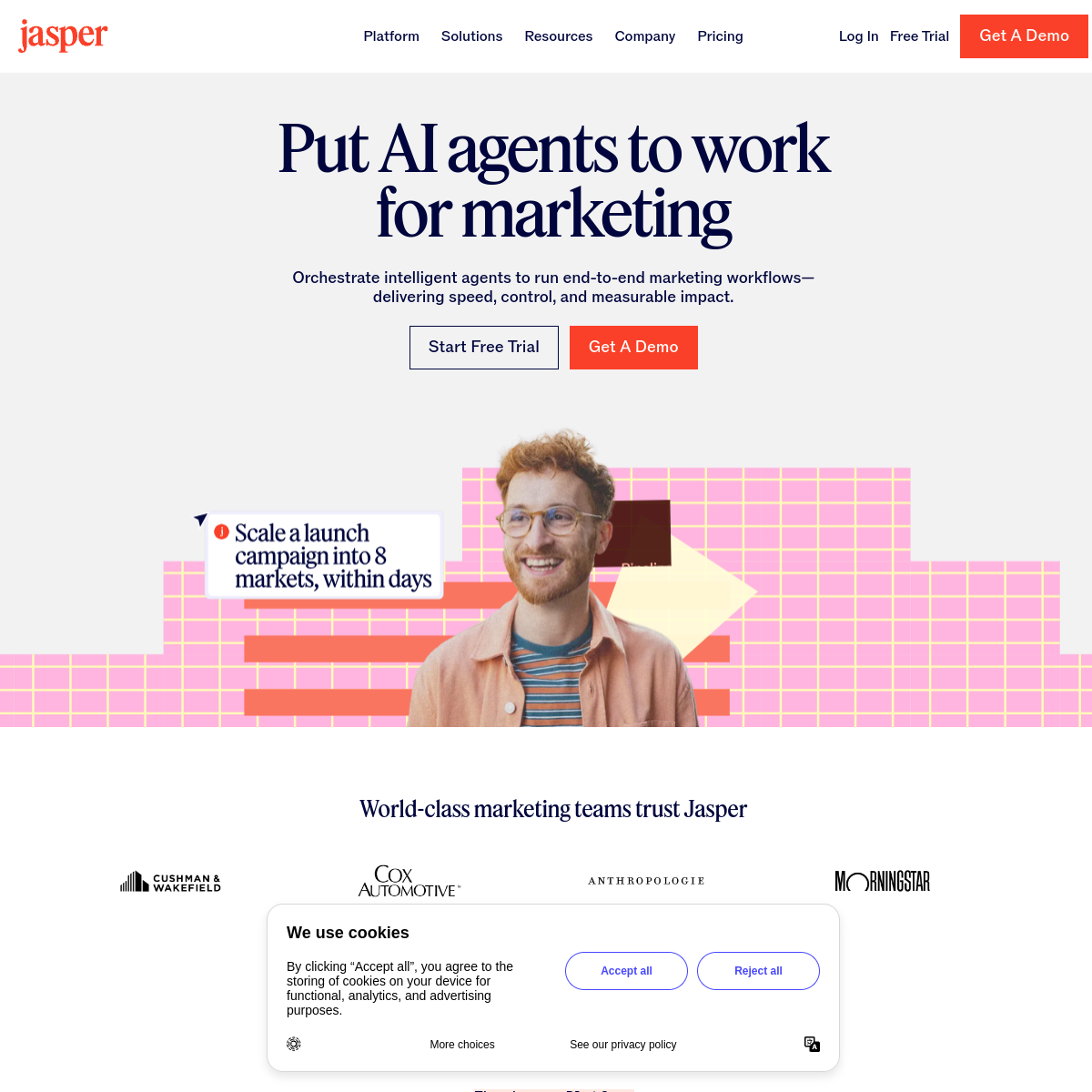 Jasper product screenshot