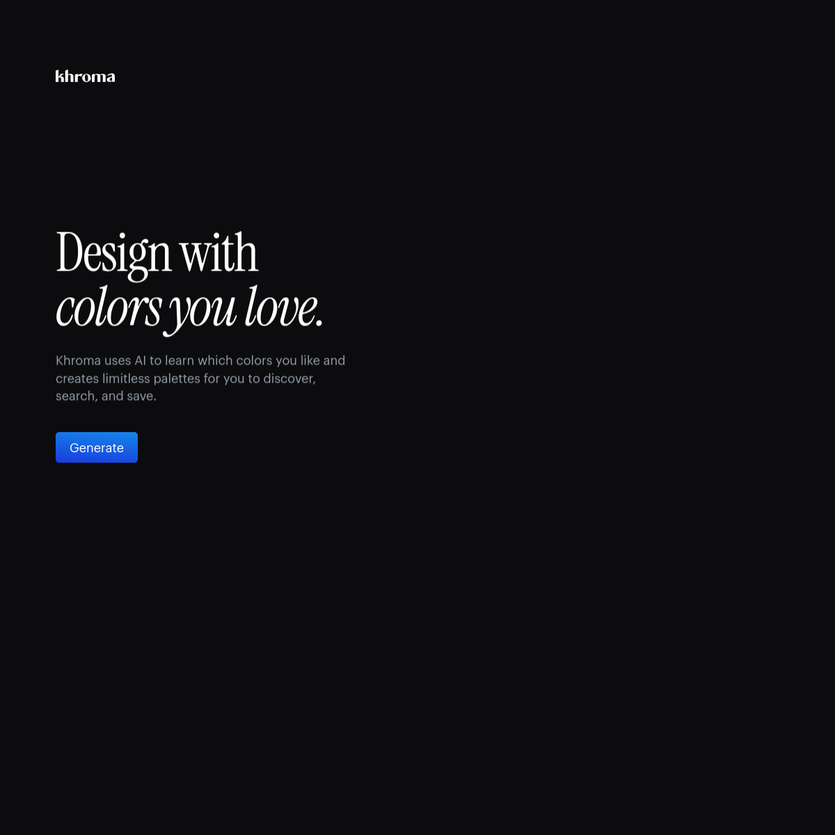 Khroma product screenshot