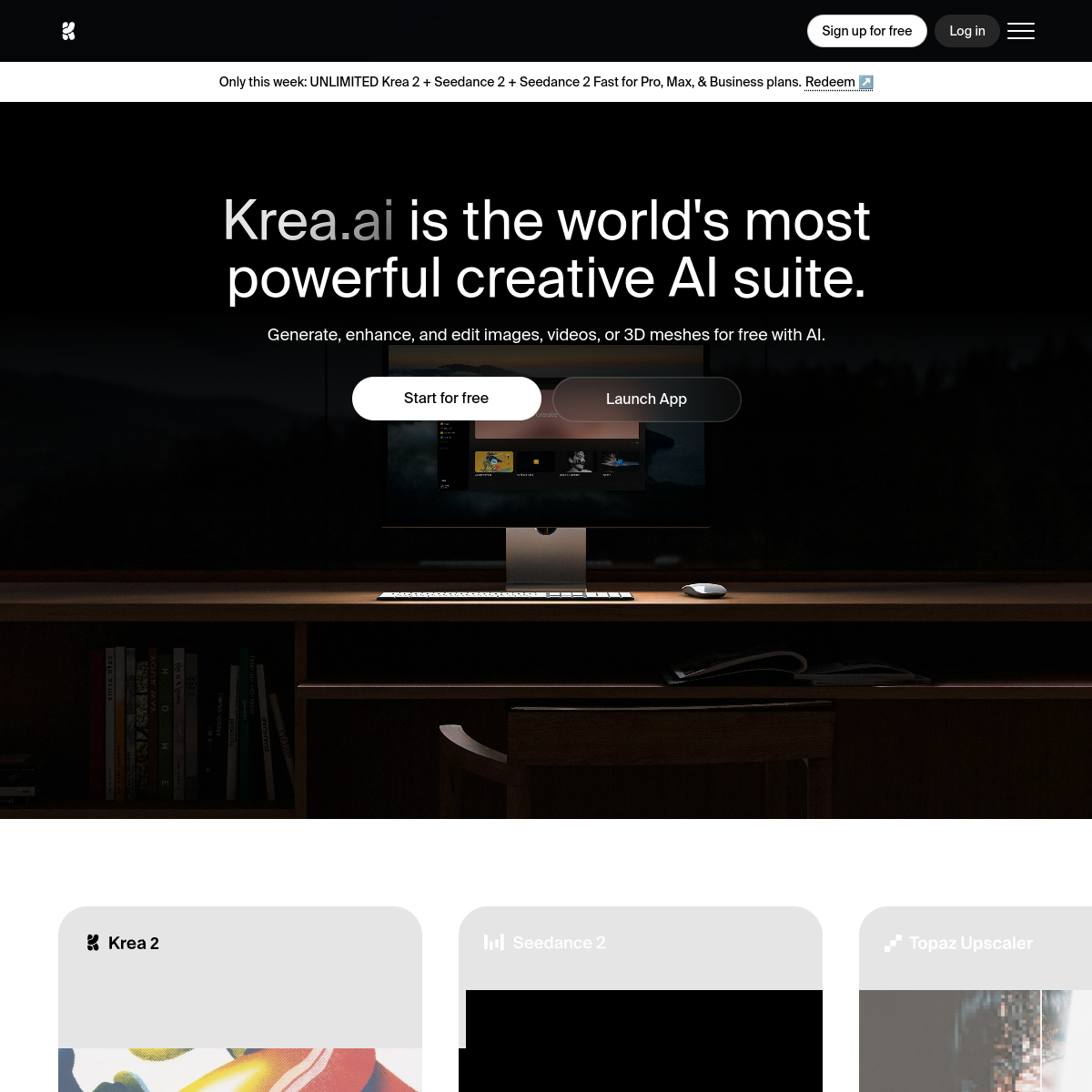 Krea AI product screenshot