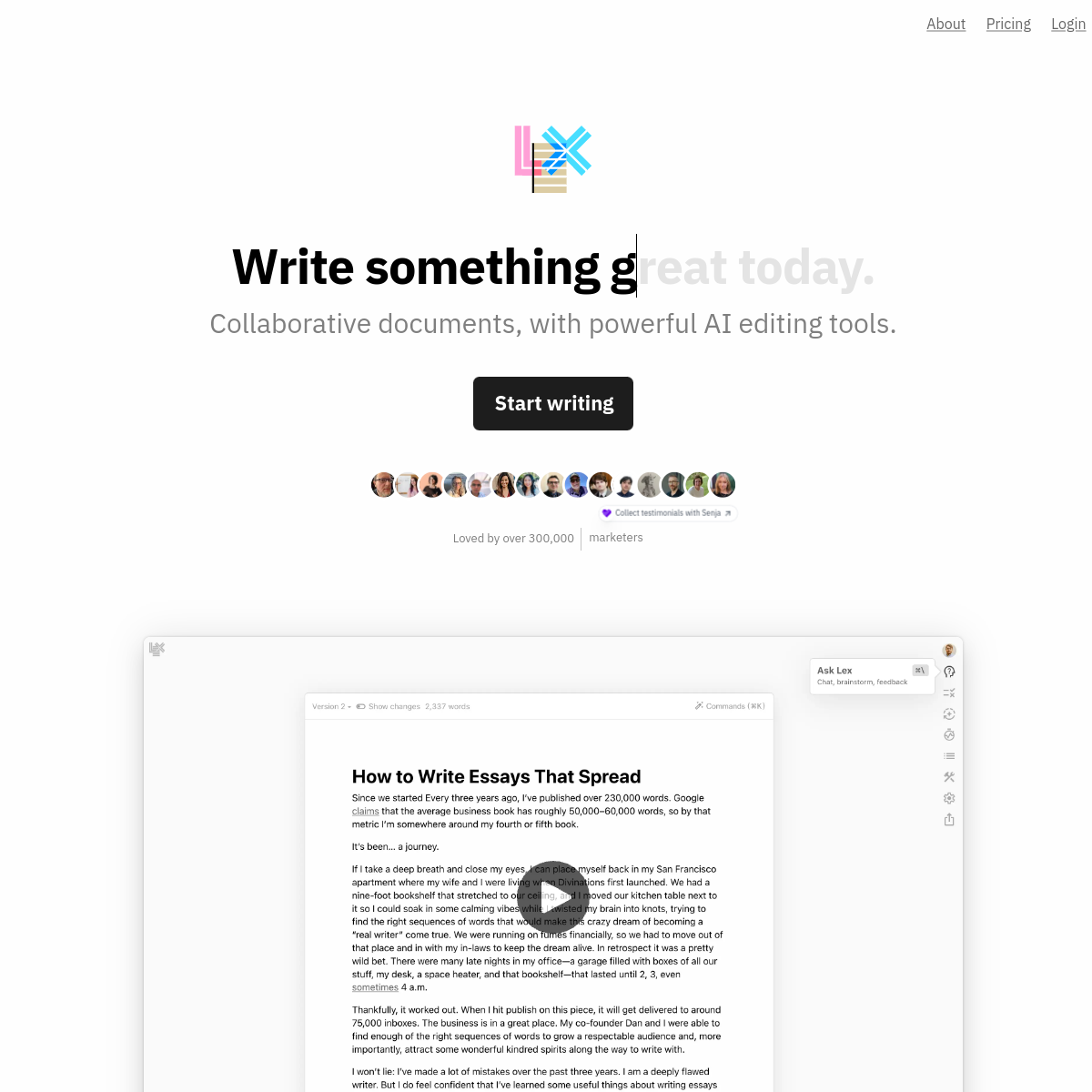 Lex product screenshot