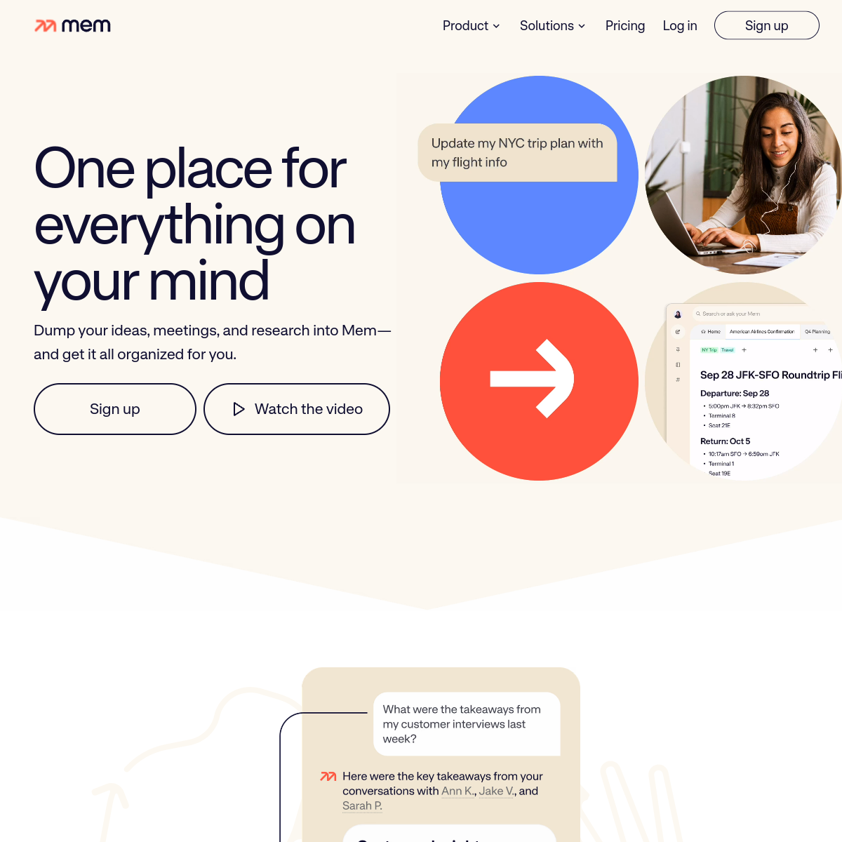 Mem product screenshot