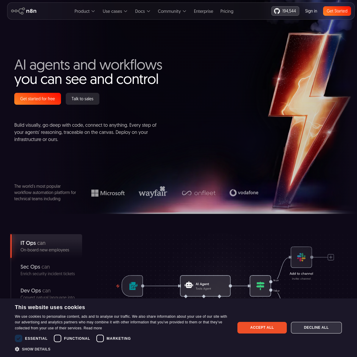 n8n product screenshot