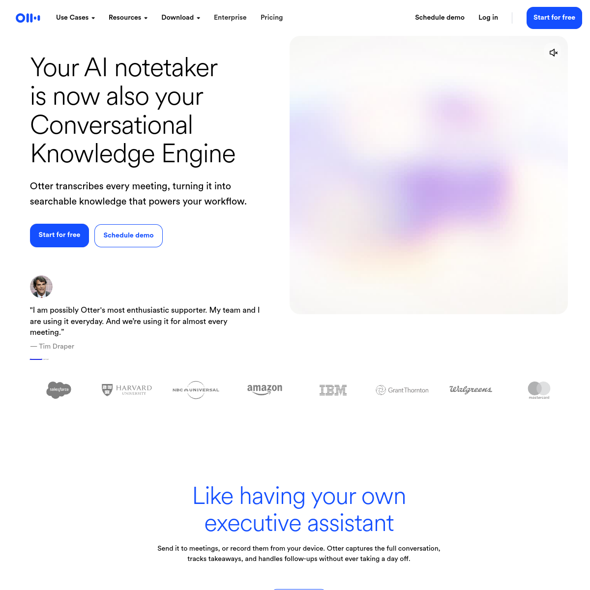 Otter.ai product screenshot
