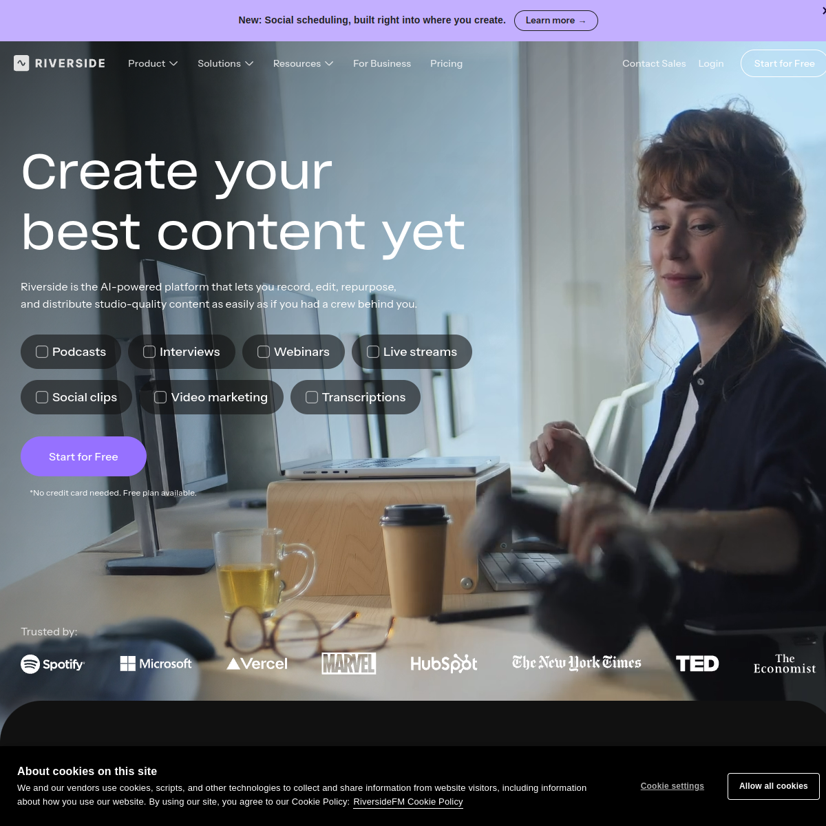 Riverside product screenshot