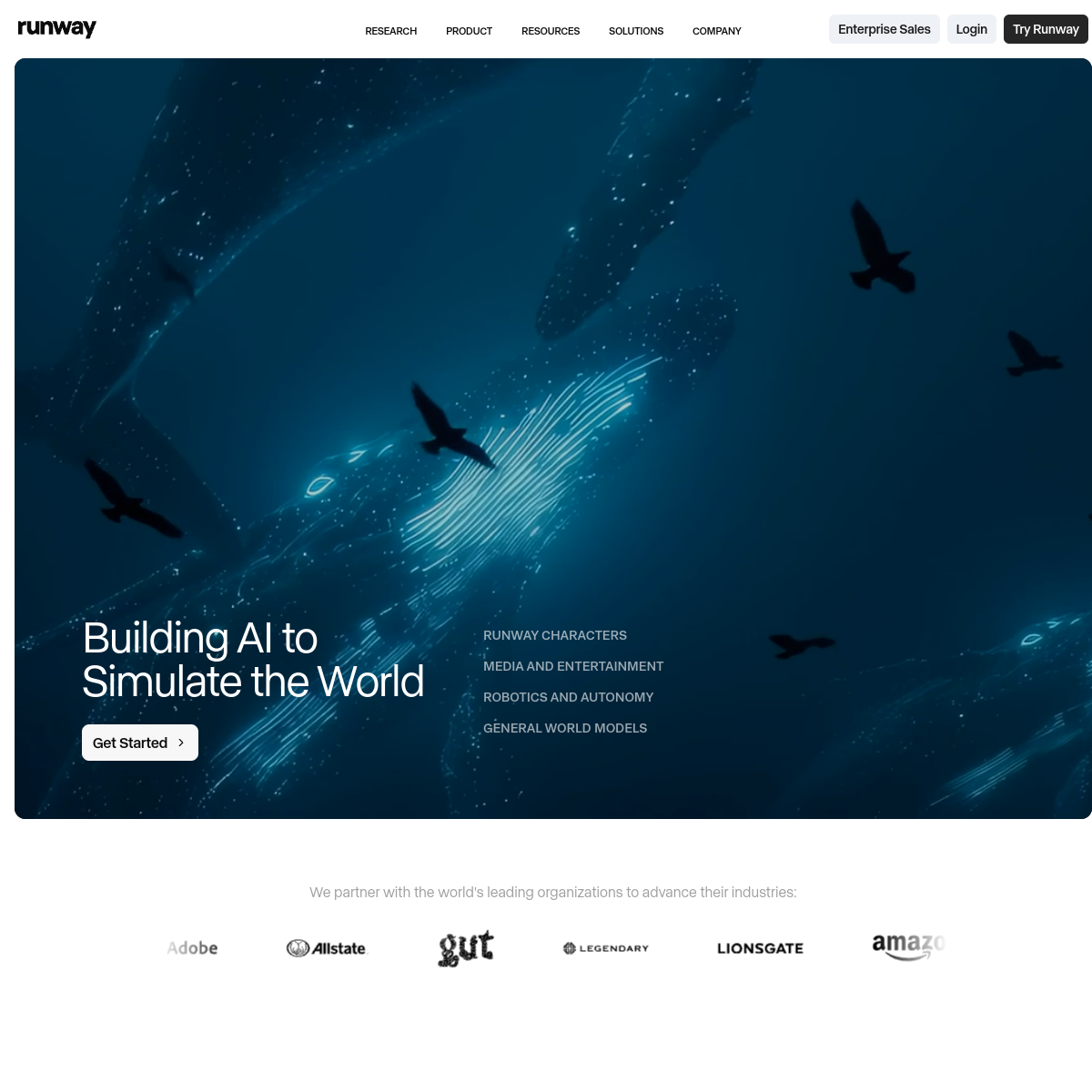 Runway product screenshot