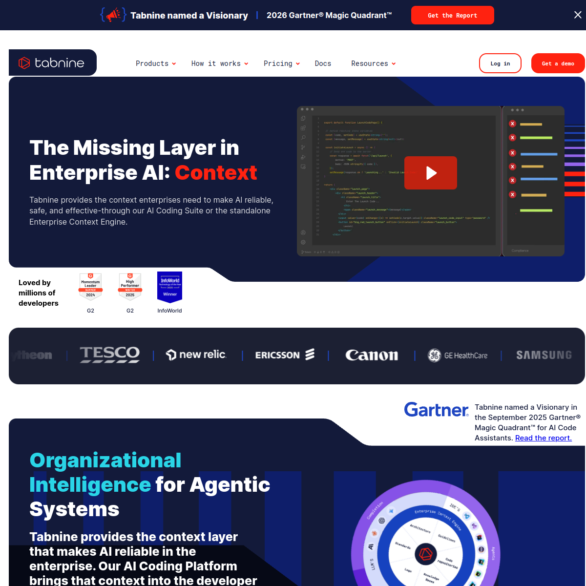 Tabnine product screenshot