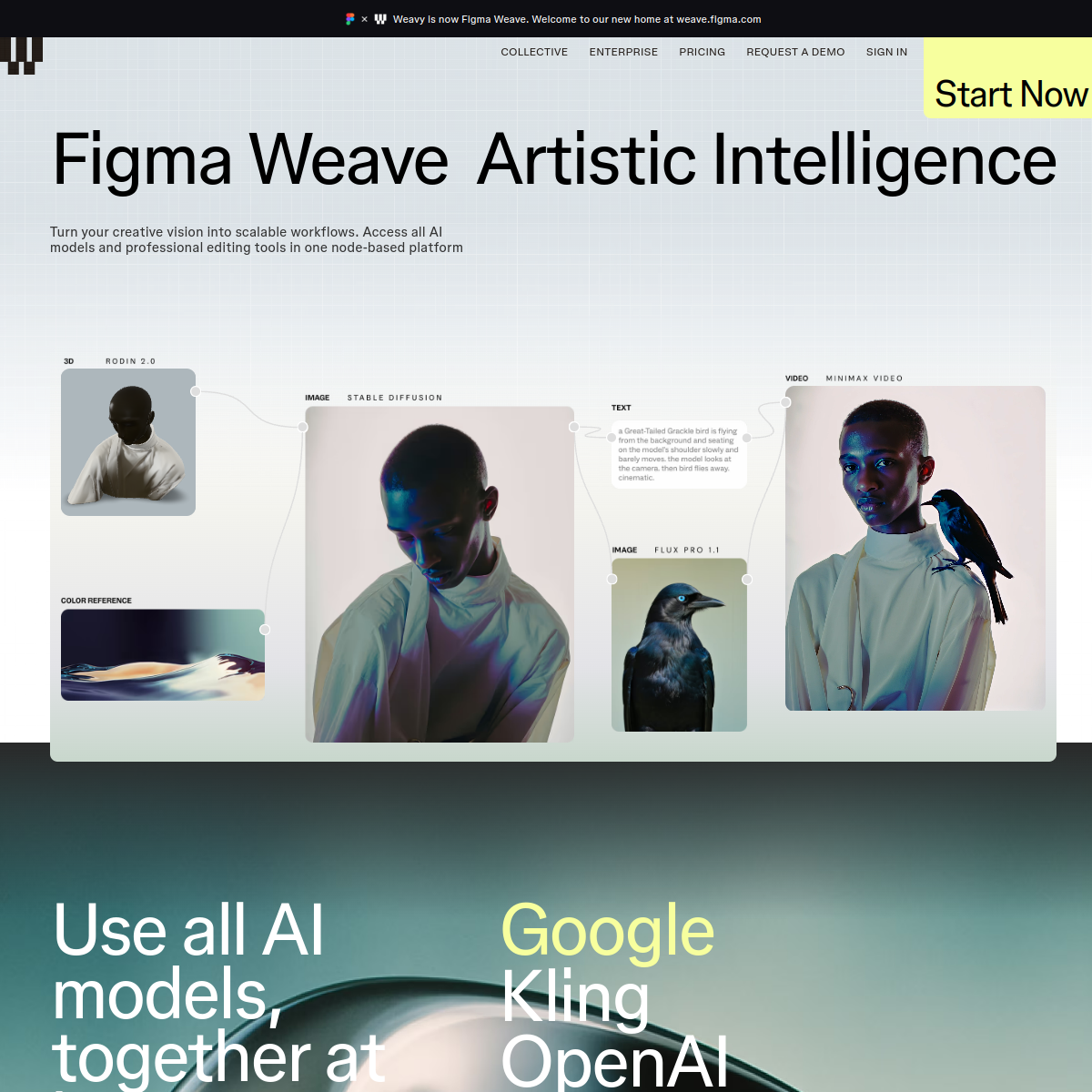 Weavy product screenshot