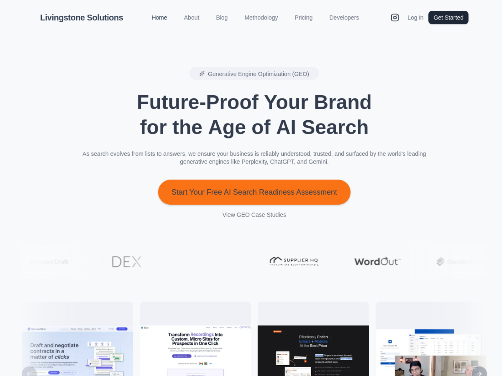 Livingstone GEO Agency — Authority-Proof AI Visibility