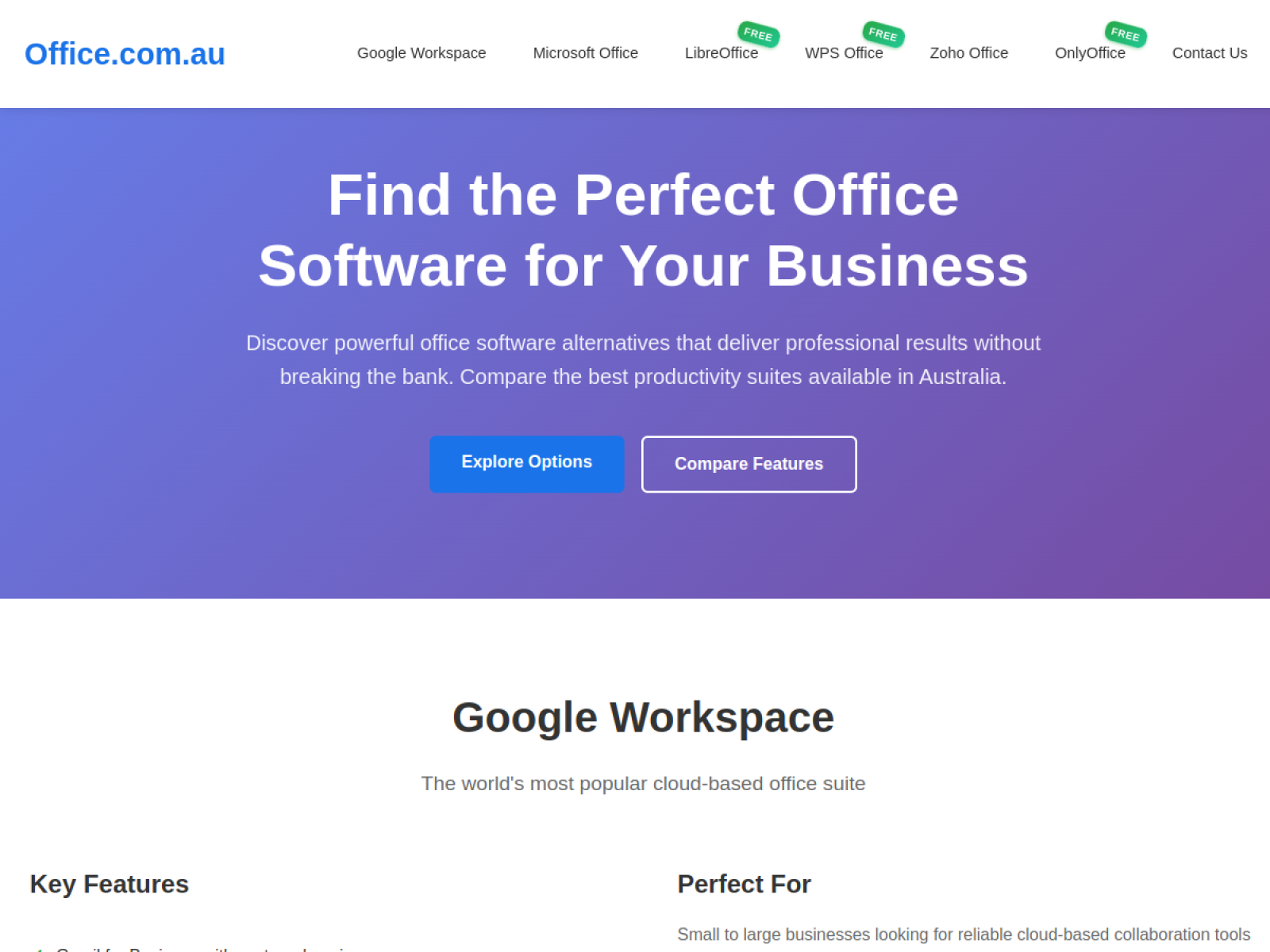 Office.com.au — live screenshot