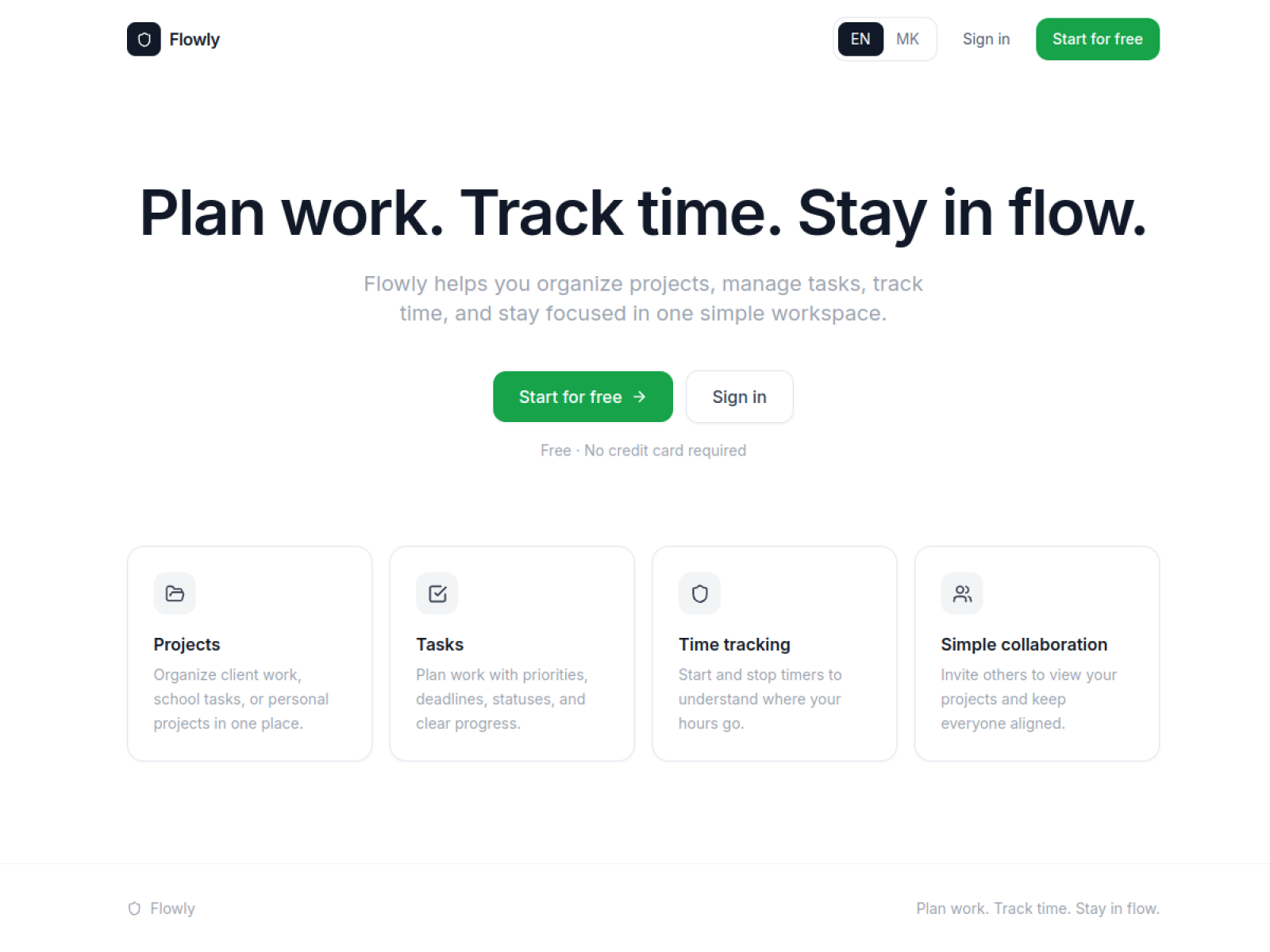 Flowly project preview