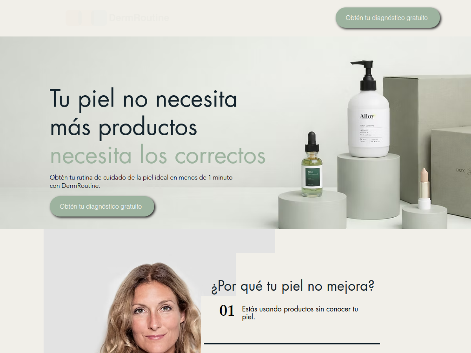 Derm Routine website